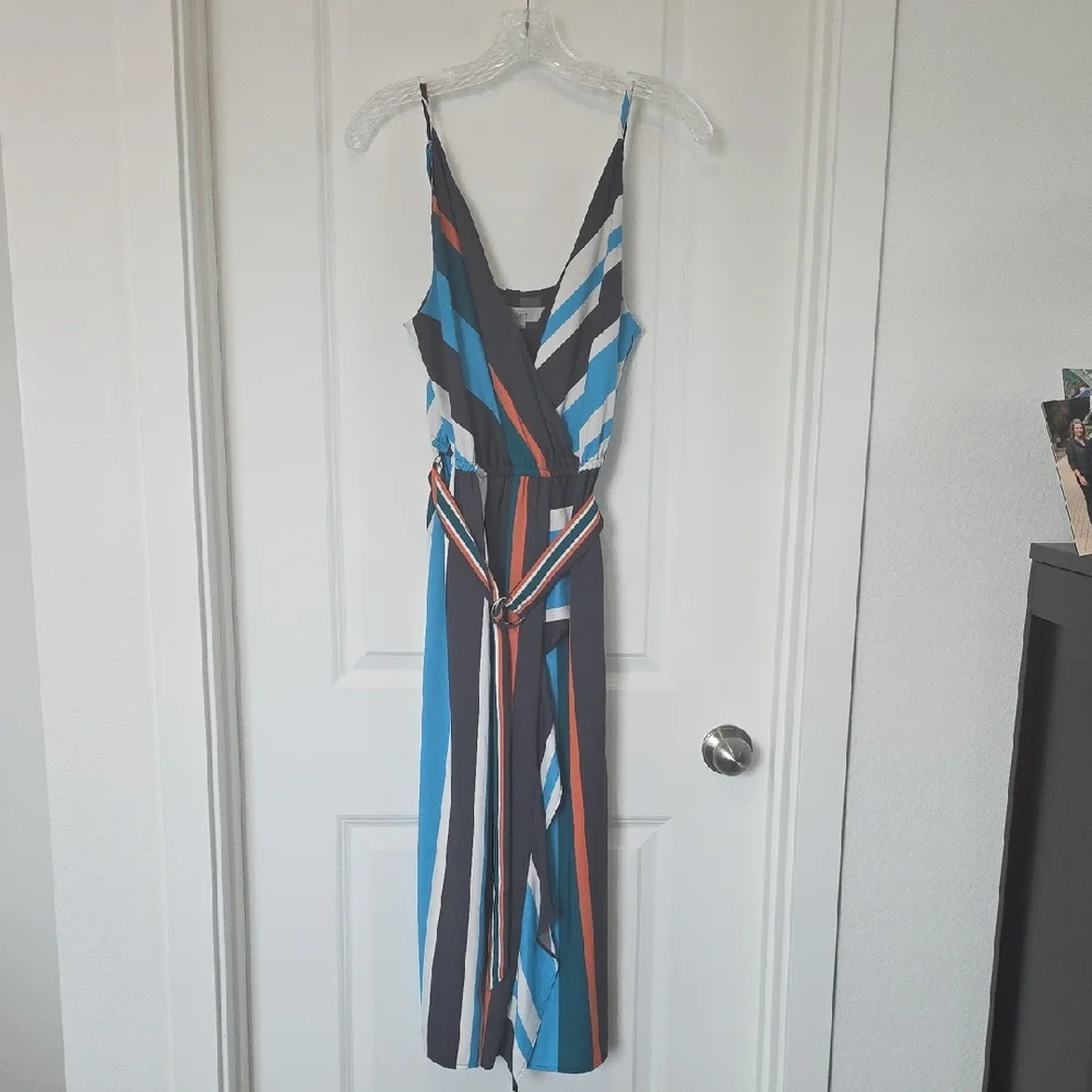 LOFT Multi-colored Striped Dress - Picture 1 of 7